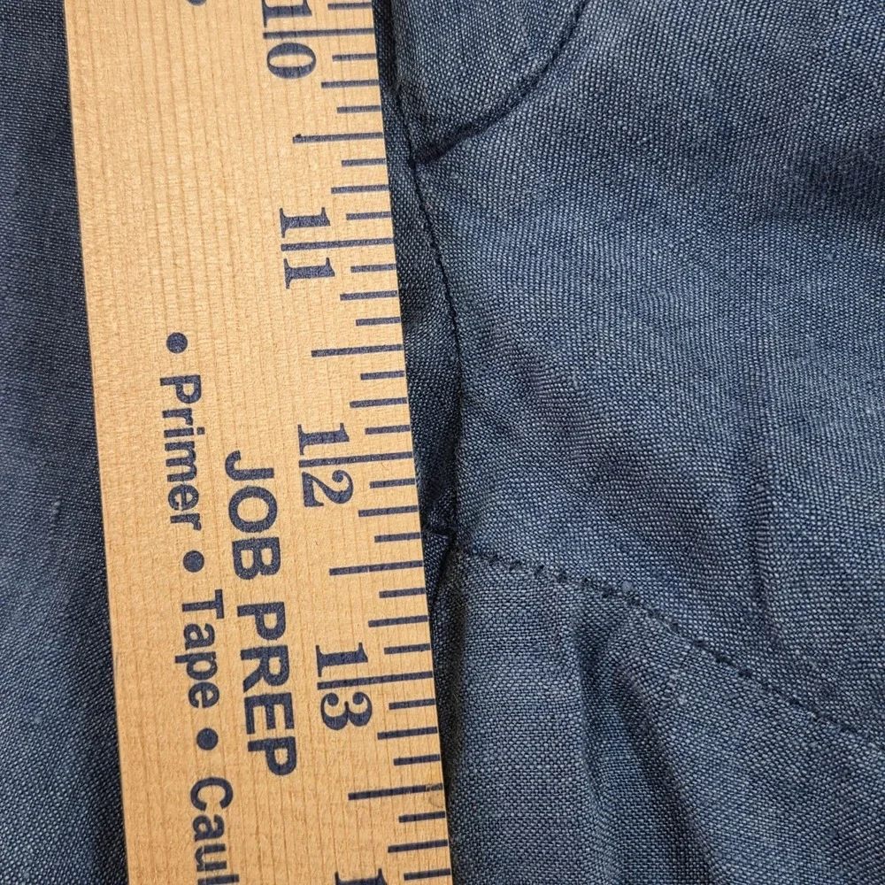 Polo Ralph Lauren 100% Linen Shorts Men 37 Classic Fit Indigo Blue 9 Inseam